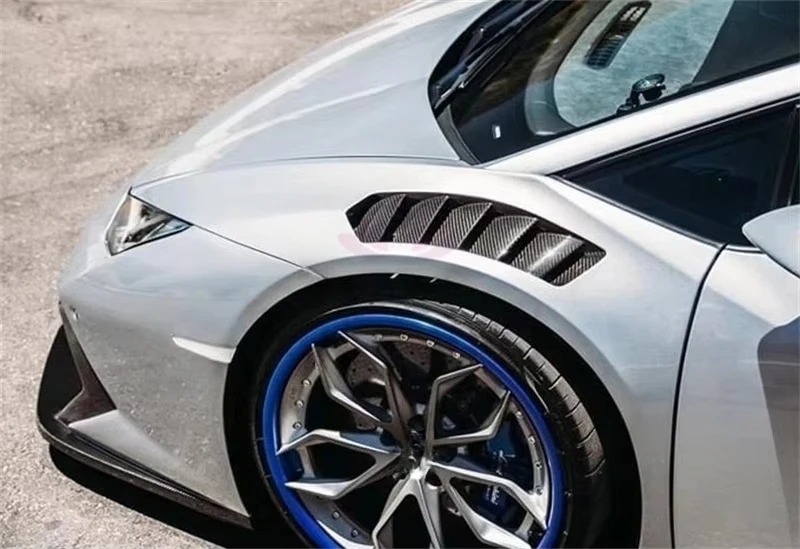 V Style Half Dry Carbon Fiber Front Fender for  Huracan LP610 LP580 Lambo Huracan